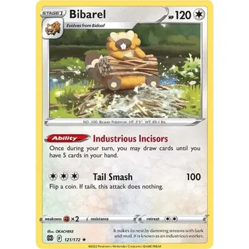 Karetní hra Bibarel - 121/172 - Brilliant Stars Typ karty: Non-Holo