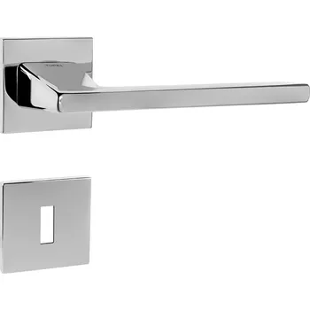 Dveřní kování TI - JUNIOR - HR 4140Q 5S rozety BBQ, klika/klika OC - ​​Chrom lesklý (03)