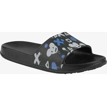 Chlapecké pantofle COQUI Chlapecké Černé dětské vzorované pantofle Coqui Tora Černá 30-31 (1613305)