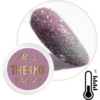 Umělé nehty Efektový nehtový prach - Thermo Flash Effect 02 (efektový pigment, který mění barvu) (Termo třpytky na nehty, no. 2)