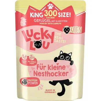 Krmivo pro kočku Lucky Lou Lifestage Kitten drůbež 6 × 300 g