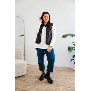 Dámská vesta Dámská prošívaná vesta Lara černá - VELABLS
