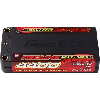 RC náhradní díl Gens ace HV LiPo Redline 2.0 Series 4400mAh 7.6V 140C 2S1P Hardcase 111#