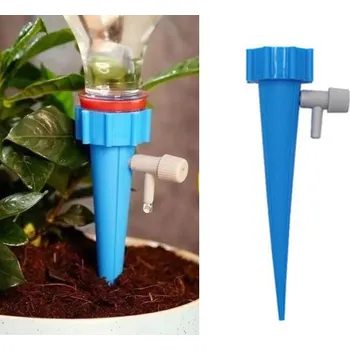 Zavlažovač Zavlažovač květin, kapkovač do květináčů 13,5 x 3,5 cm, modrý, sada 5 ks