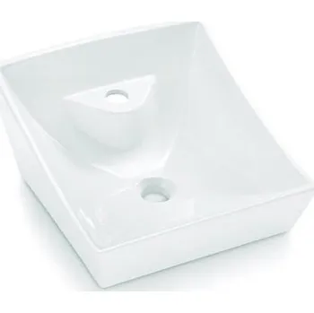 Bathco 4002 - Umyvadlo na desku SORIA 40x41 cm porcelán/bílá