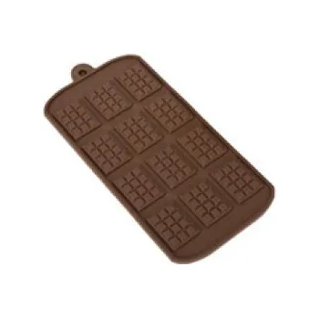 Forma na pečení Silikonová forma na MINI ČOKOLÁDOVÉ TABULKY (12 ks) 21 x 11 x 0,5 cm