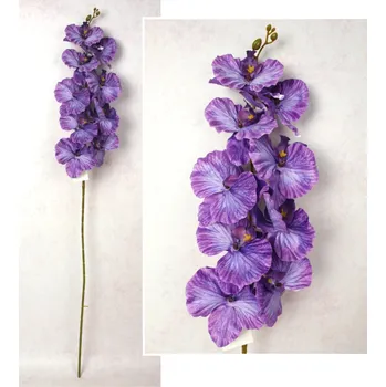 umělá květina Květina STORCZYK výška 100 cm (9 květů 9,5-11 cm + poupata) FIALOVÁ