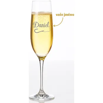 Sklenice Dekorant Sklenice na šampaňské pro rybáře Uria 270 ml 1KS