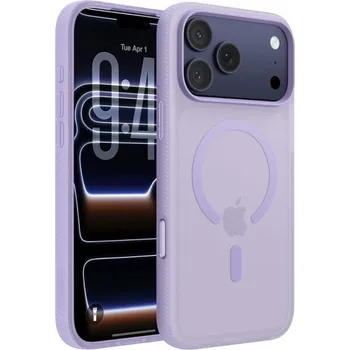 Pouzdro na mobilní telefon Belkin SheerForce Grip MagSafe kryt iPhone 17 Pro Max levandulový