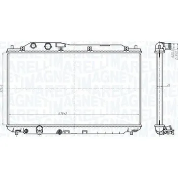 Chladič motoru Chladič, chlazení motoru MAGNETI MARELLI 350213178700