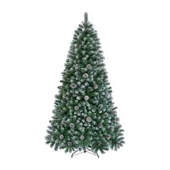Vánoční stromek Umělý vánoční stromek se sněhem 592897 green 6ft, 183cm - A YAHEETECH
