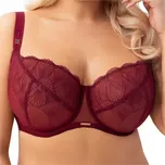 GORSENIA Měkká krajková podprsenka Mira 942 bordó (vínová) 80K