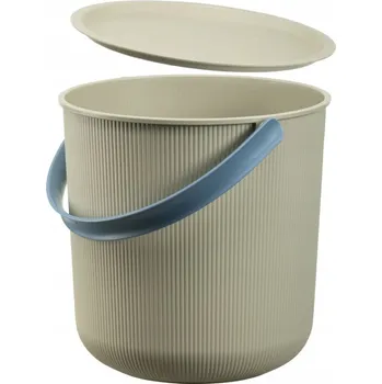Úložný box Kbelík s víkem Akita 10L, béžový