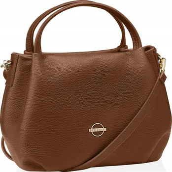 Kabelka Betlewski kabelka z pravé lícové kůže hnědá