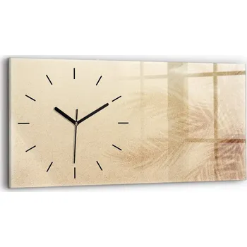 Hodiny Moderní skleněné nástěnné hodiny s potiskem 60 cm x 30 cm Letní motivy