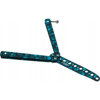 kapesní nůž Tréninkový motýlek, balisong šedý full CS:GO