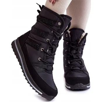 Dámská zimní obuv DÁMSKÉ SNĚHULE PROGRESS PROGJ-22-134 ČERNÉ 37