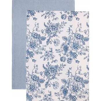 Utěrka Sada kuchyňských utěrek NELE s květinovým vzorem 2 ks 45x65 cm HOMLA