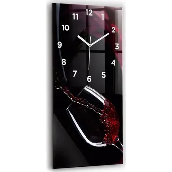 Hodiny Nástěnné hodiny Wallfluent červené 30 cm