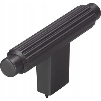 Nábytkové kování Nábytková úchytka DRÁŽKOVANÁ loft PEZO písmeno T antracit matná