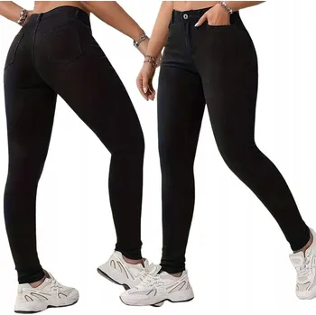 Goodies ČERNÉ KALHOTY DÁMSKÉ džíny dámské úzké nohavice velikost 36