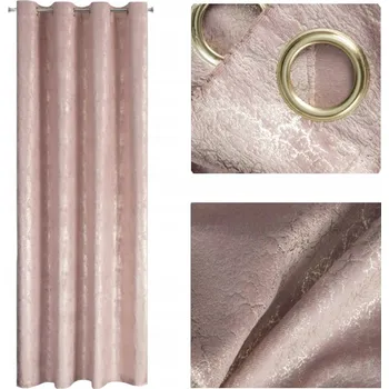 Obraz MODERNÍ ZÁVĚS ZÁVĚSA S BAREVNÝM VZOREM A SVĚTLÝM ZLATÝM VZOREM 140X250 OKA