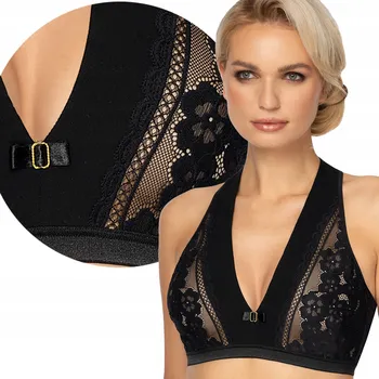 Podprsenka Róża podprsenka s měkkými košíčky černá velikost 36