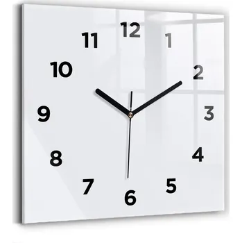 Hodiny Nástěnné hodiny Wallfluent bílé 30 cm