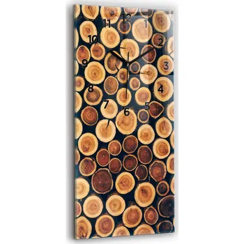 Hodiny Nástěnné hodiny Wallfluent hnědé 30 cm