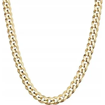 Řetízek PÁNSKÝ ZLATÝ ŘETÍZEK PANCR 50 cm STŘÍBRO O RYZOSTI 925 50 cm