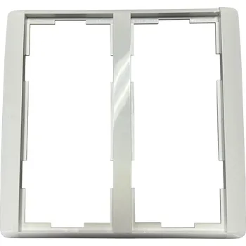 Rámeček přístroje 2x dvojnásobný ABB Element-Time 3901E-A00222 03 - bílá