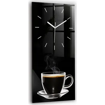 Hodiny Nástěnné hodiny Wallfluent černé 30 cm