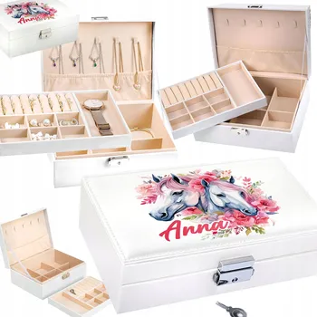 Obraz ŠPERKOVNICE NA BIŽUTERII DÁREK K NAROZENINÁM DÍTĚTE KONĚ PONÍK JEDNOROŽEC