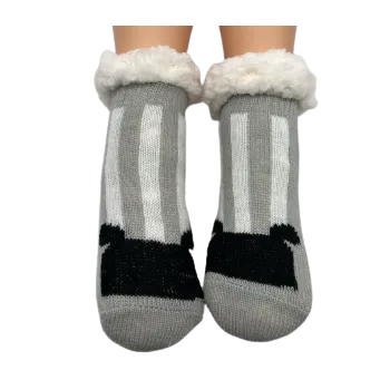 Dětské termoprádlo Dětské teplé ponožky s kožíškem protiskluzové
