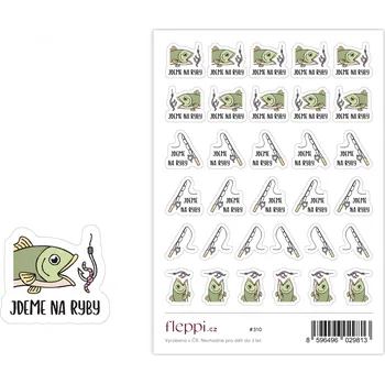 samolepka Fleppi Samolepky Rybolov