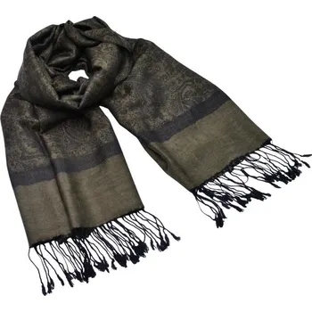 Šála Šála teplá - hnědá s černým vzorem