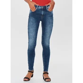 ONLY Dámské Modré skinny fit džíny s potrhaným efektem ONLY Modrá 30/30 (2899644)