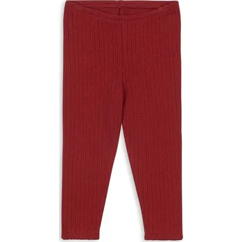 Dívčí legíny Dětské bavlněné legíny Konges Sløjd MINNIE PANTS GOTS KS104378.9BYA červená 33X, vel. 92