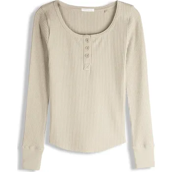 Dámské oblečení GATE Žebrovaný top s knoflíky 38 625-1555/222