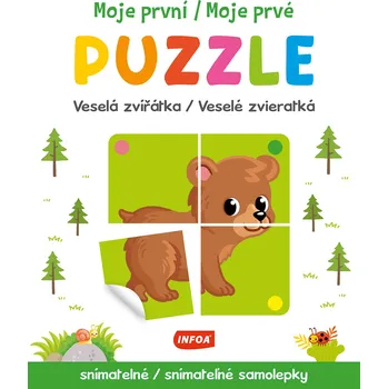 omalovánky Moje první puzzle-Veselá zvířátka