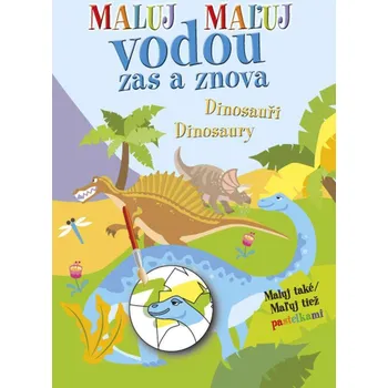 omalovánky Maluj vodou zas a znova-Dinosauři