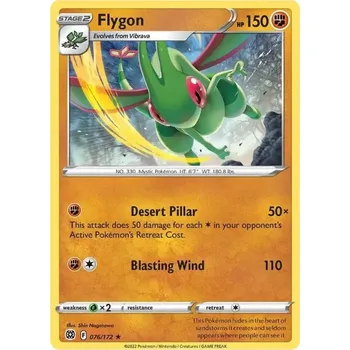 Karetní hra Flygon - 76/172 - Brilliant Stars Typ karty: Reverse Holo