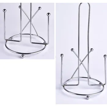 Držák na ručník Drátěný stojan na papírové ručníky 29x14 cm STŘÍBRNÝ