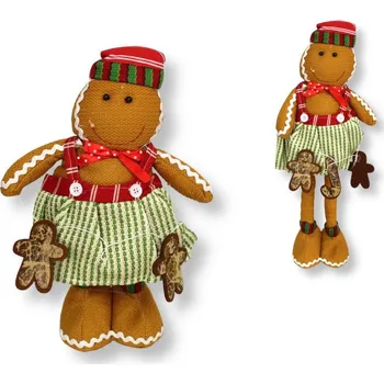 Vánoční dekorace Vánoční dekorace PIERNIKOWY LUDZIK stojící na teleskopických nohách 35-55 cm