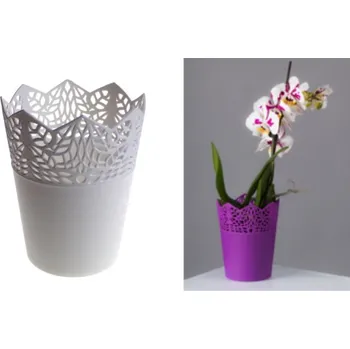 Květináč Květináč CORONA bílý MINI 14,5x11,5 cm - 1 ks