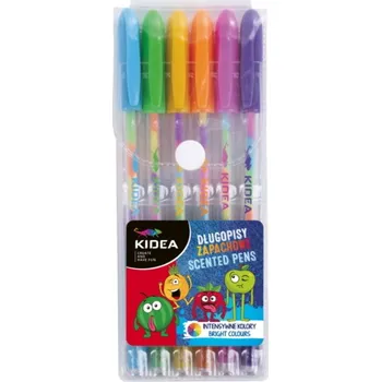 KIDEA Gelové vonné pero s duhovým inkoustem, sada 6 ks, 15 cm