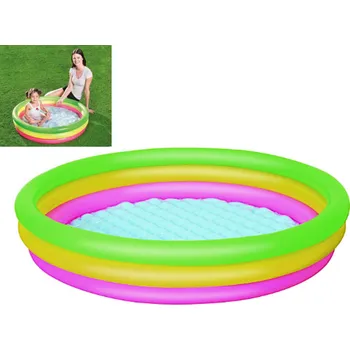 BESTWAY Zahradní bazén duhový 102x25 cm