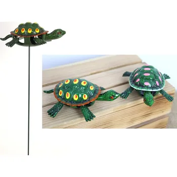 Vánoční ozdoba Ozdoba ŽELVA na kovovém PIKU 12x9,5 cm pik 45 cm MIX