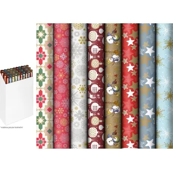 Balící papír Balicí papír vánoční role 200 x 70 cm mix