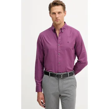 Pánské oblečení Košile Calvin Klein Jeans LV140EM125 fialová 49X, vel. M